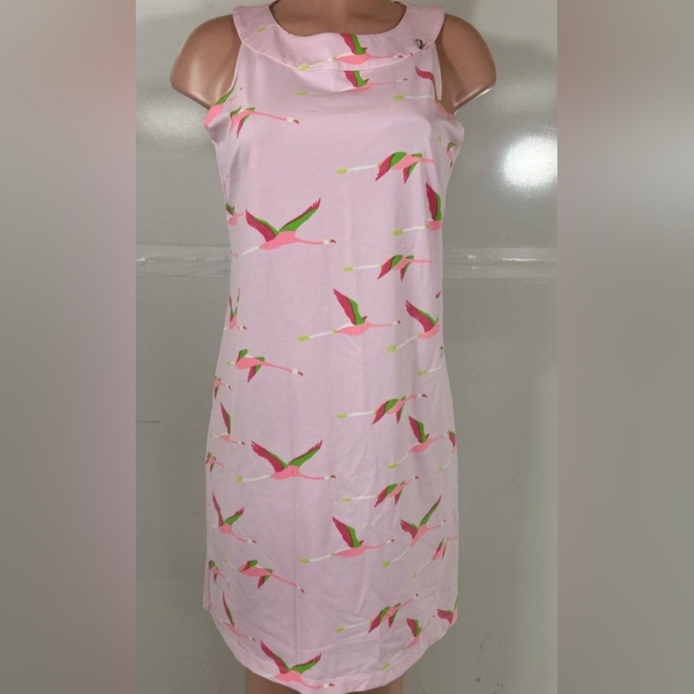 Katherine Way Pink and White Dress Size Med